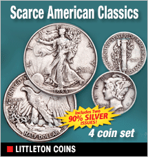 Littleton Coin - 4 Coin Set of Scarce American Classics